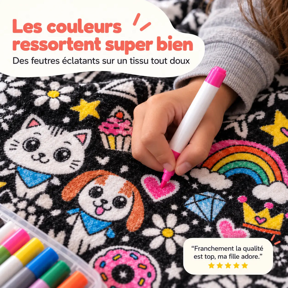 Plaidou™ — La couverture à colorier qui remplace les écrans