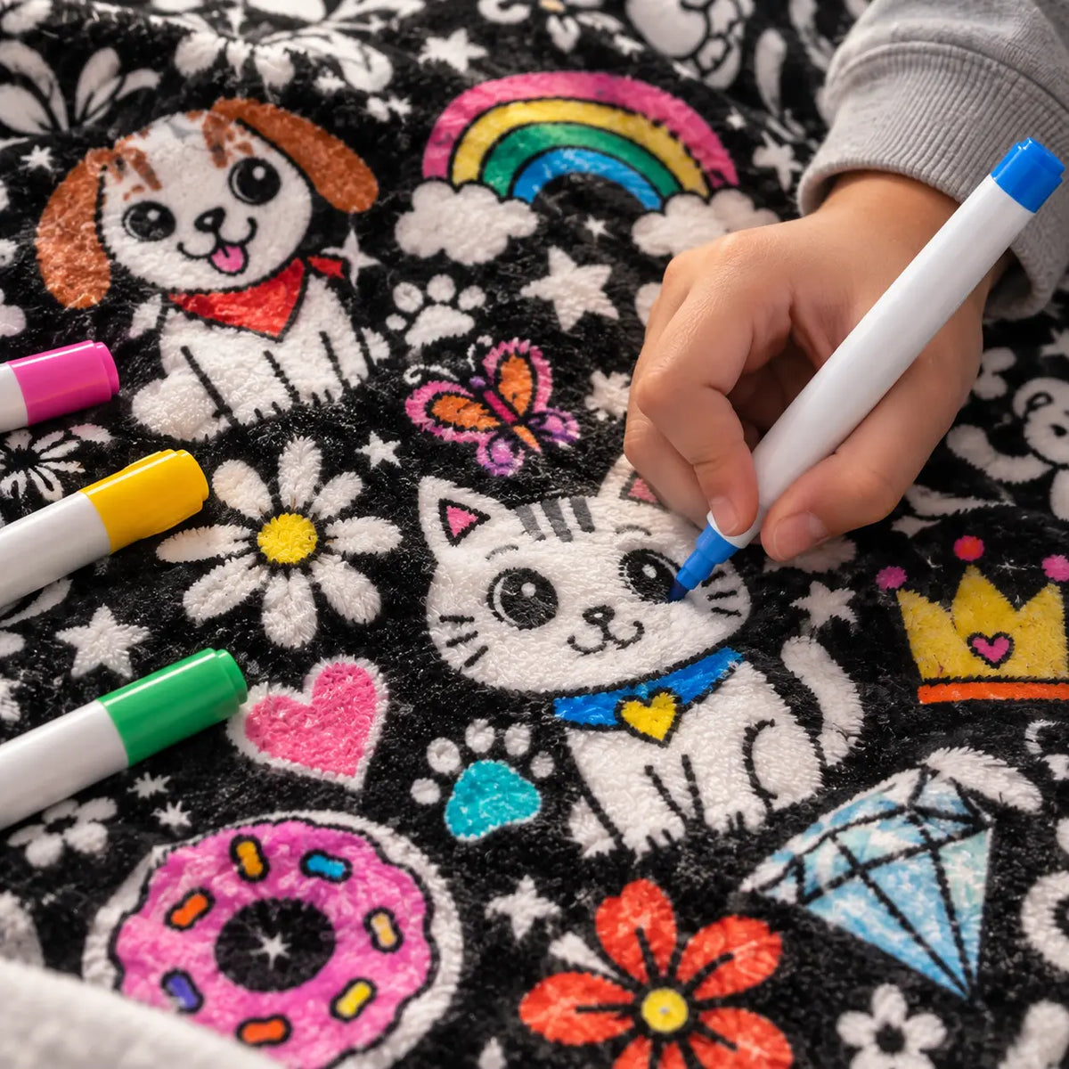 Plaidou™ — La couverture à colorier qui remplace les écrans