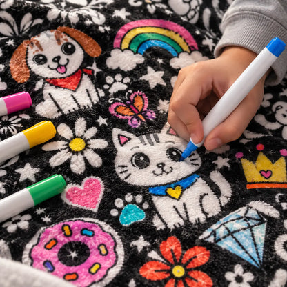 Plaidou™ — La couverture à colorier qui remplace les écrans